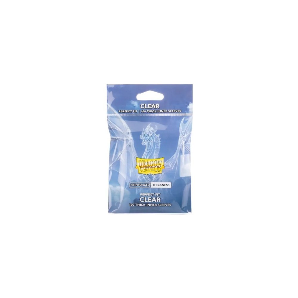 Dragon Shield Perfect Fit Clear Thick Sleeves 100ct Bag | Steel City  Collectibles