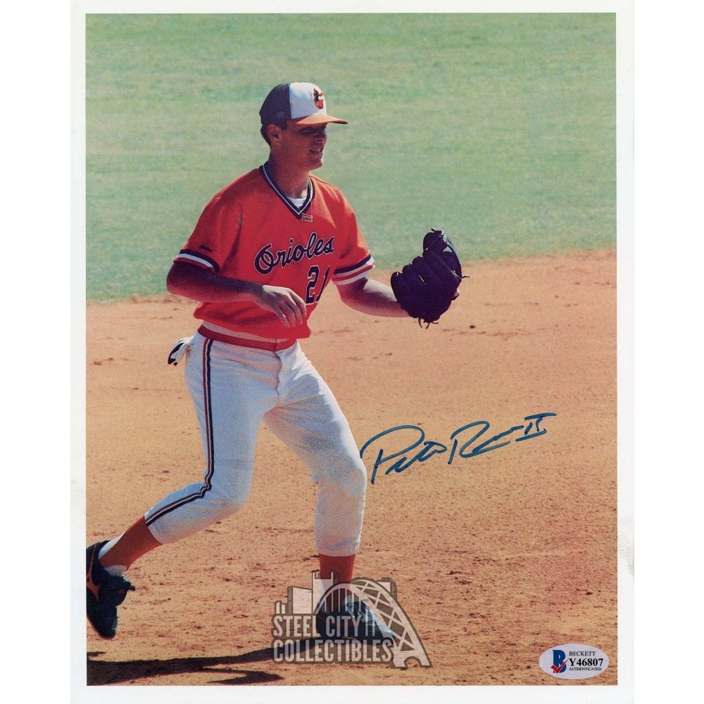 Pete Rose Jr Autographed Baltimore Orioles 8x10 Photo BAS COA Steel