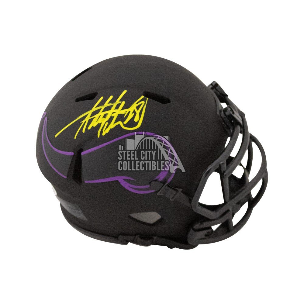 Adrian peterson signed mini sales helmet