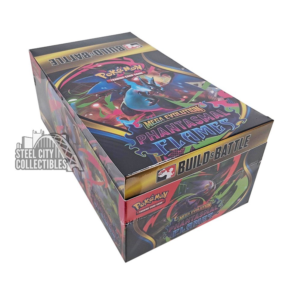 Pokemon Mega Evolution ME2 Phantasmal Flames Build & Battle 10-Box Display | Steel City Collectibles Pokemon Mega Evolution ME2 Phantasmal Flames Build & Battle 10-Box Display | Steel City Collectibles
