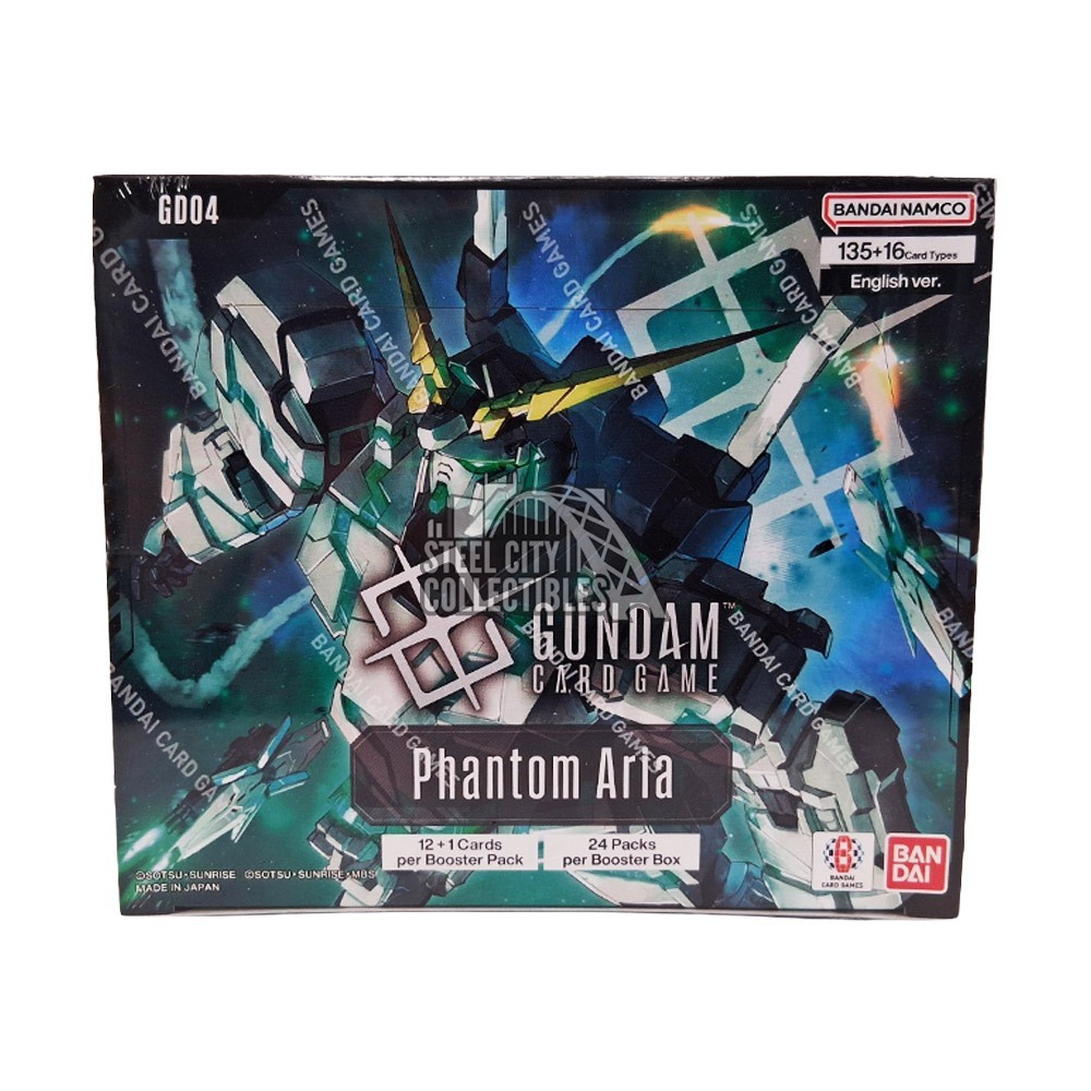 Bandai Gundam Card Game Phantom Aria Booster 12-Box Case | Steel
