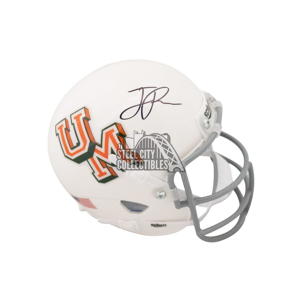 Jaelan Phillips Autographed Miami Custom White Football Jersey - BAS