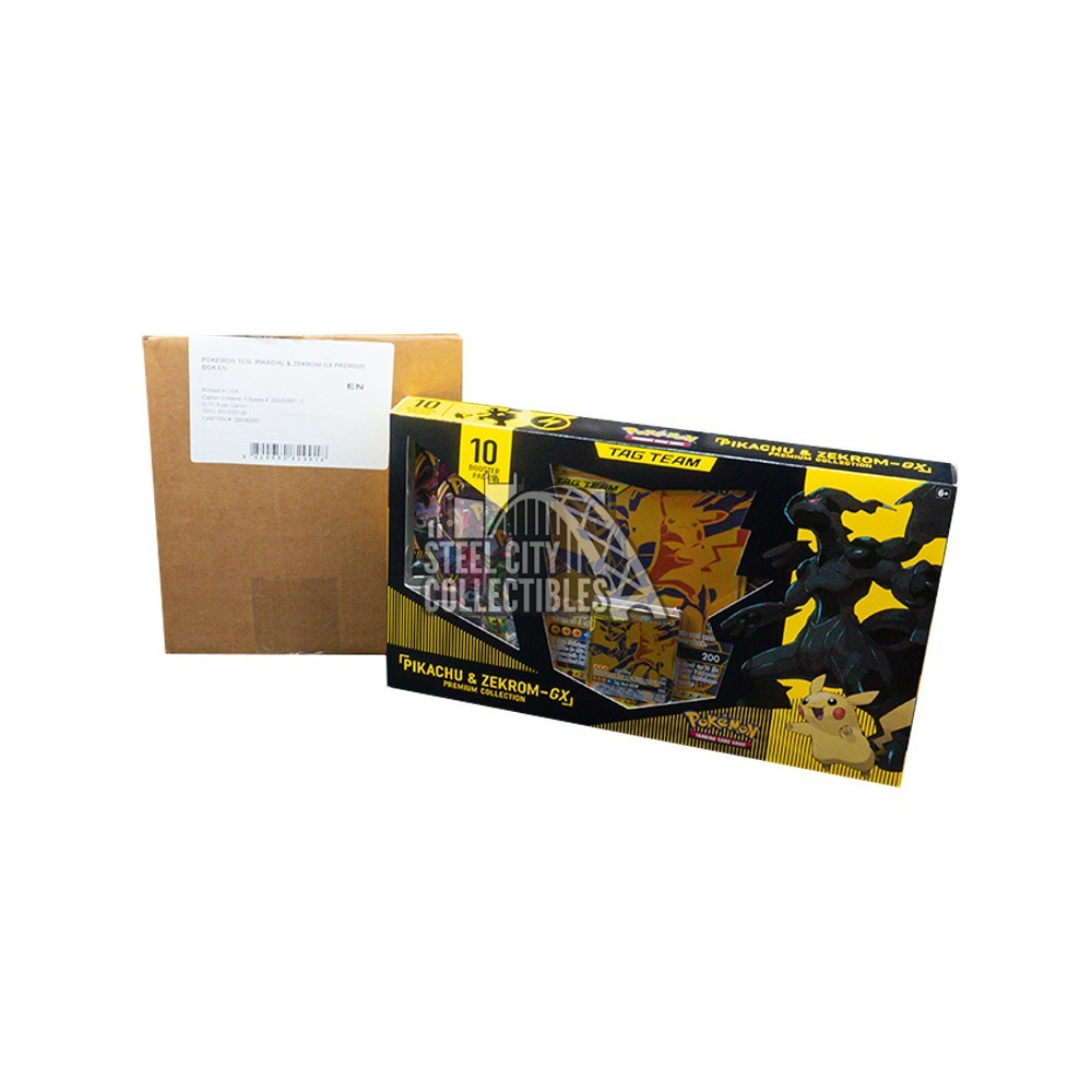 Pokémon TCG Tag Team GX Premium Collection Pikachu & Zekrom Box - US