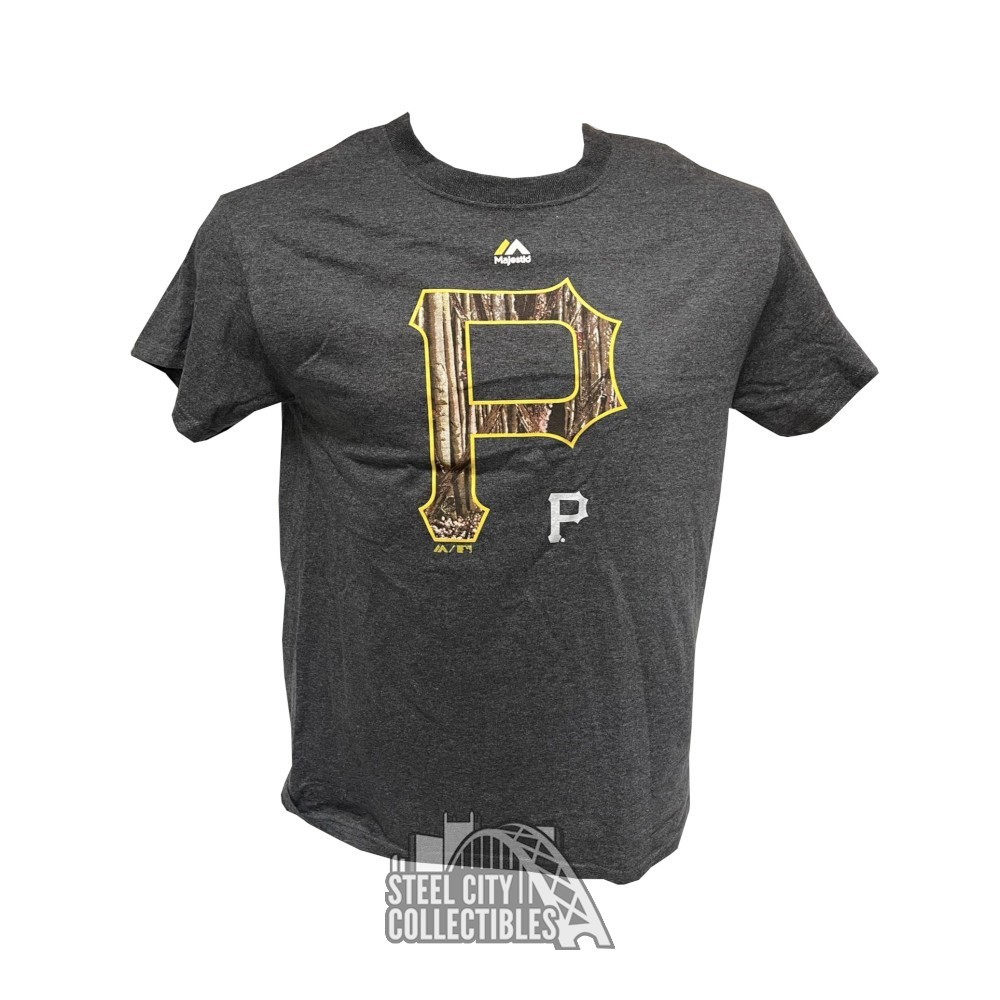 Pittsburgh Pirates Majestic MLB Camo Logo T-Shirt