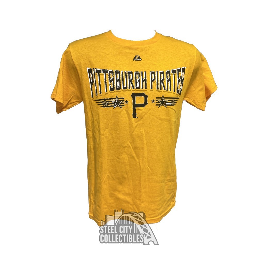 Pittsburgh Pirates Majestic Cooperstown Collection History Gold T-Shirt