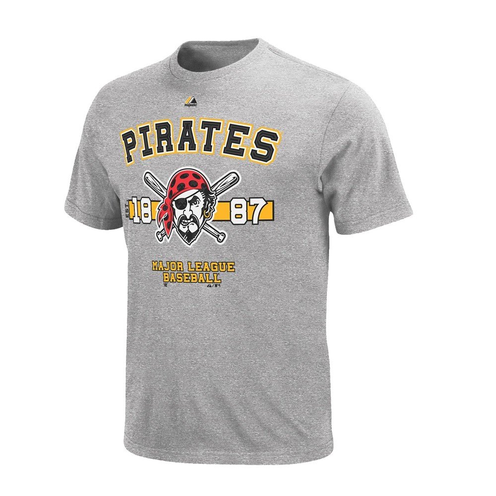 Pittsburgh Pirates Majestic MLB 1887 Opening Series Gray T-Shirt - Youth