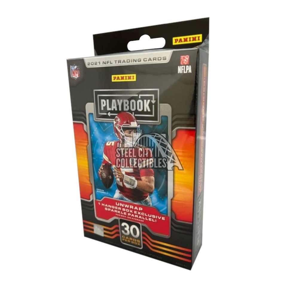 2021 Panini Playbook Football 30-Card Hanger Box (Orange Parallels)