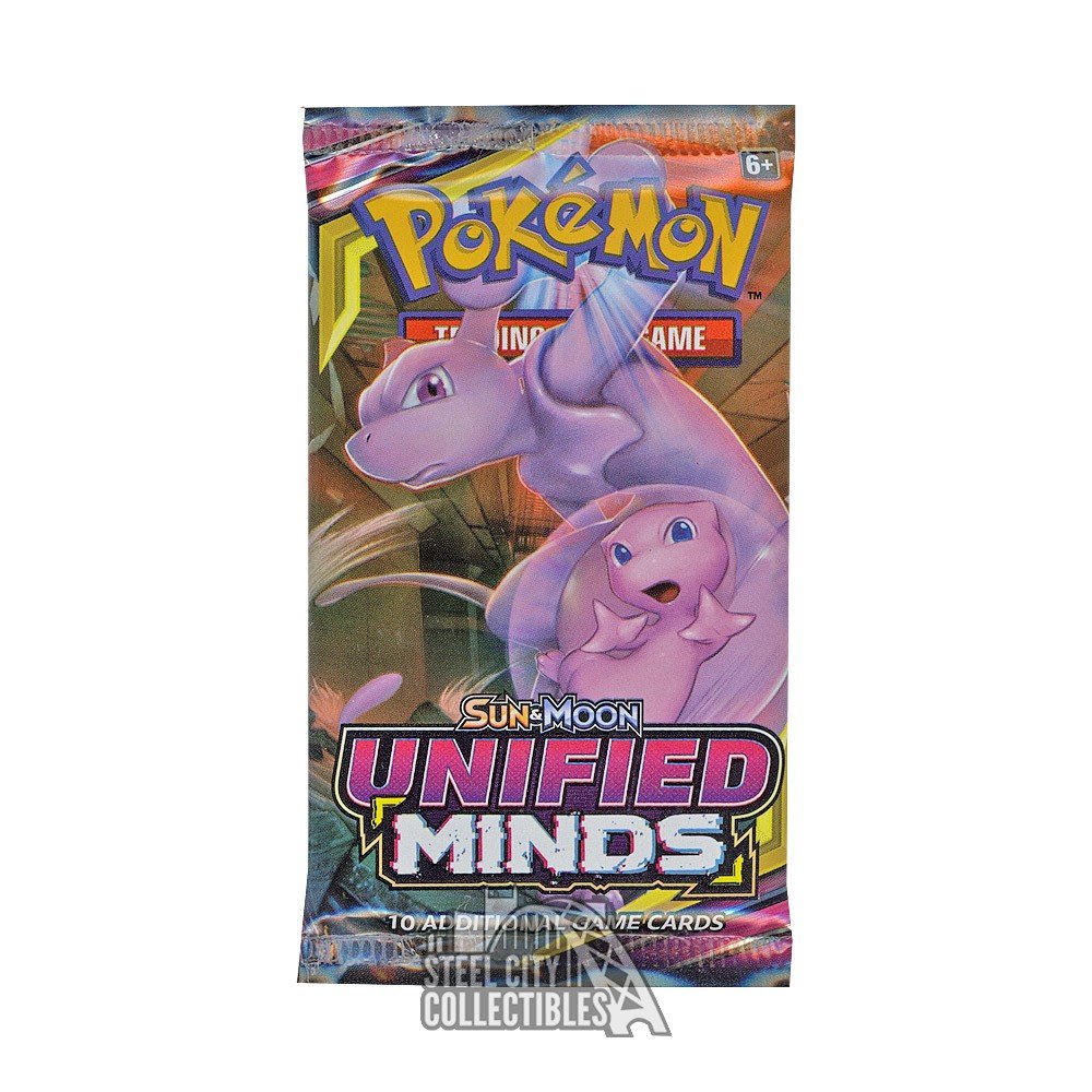 Pokemon Sun & Moon Unified Minds Booster Pack Steel City Collectibles