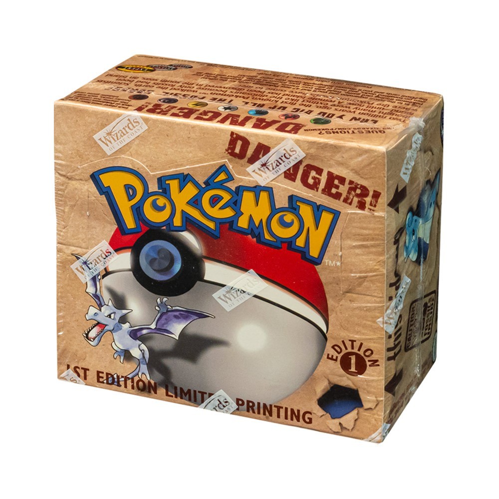Pokemon Fossil 1st Edition Factory Sealed Booster Box Steel City