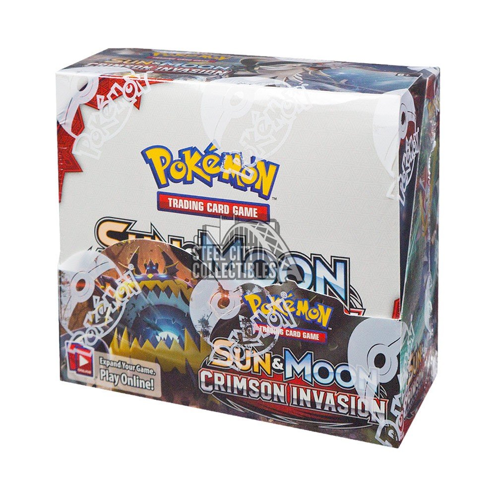 Lot of 10 Pokemon Sun & Moon Crimson Invasion Packs 10 Cards per Pack NEW FS 