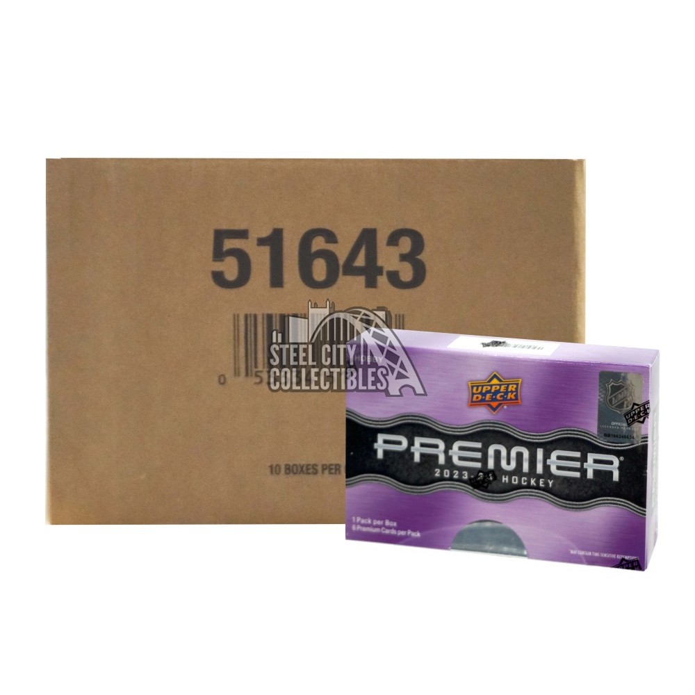 2023-24 Upper Deck Premier Hockey Hobby 10-Box Case | Steel City