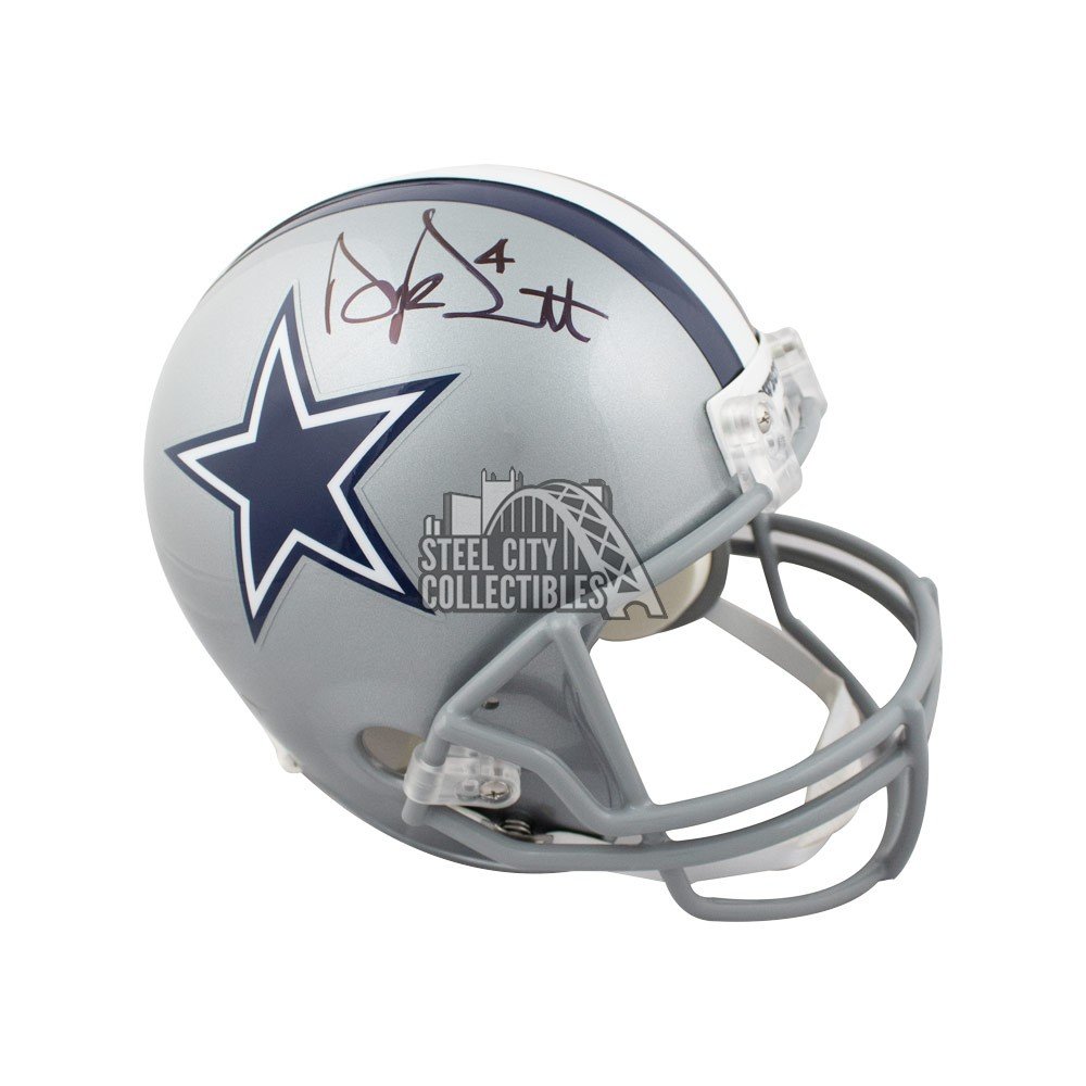 dak prescott autographed football