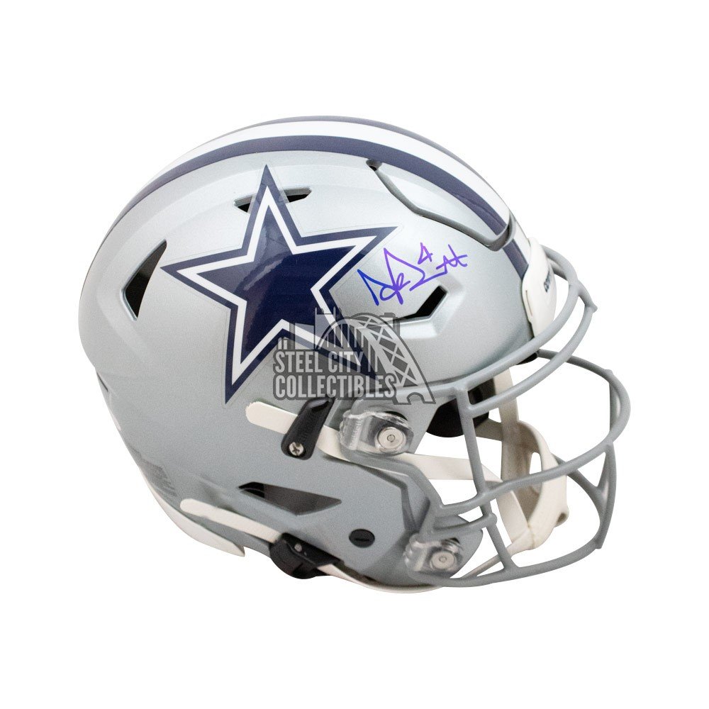 Dak Prescott Dallas Cowboys Signed Autograph Full Size Speed Helmet DAK Hologram & Steiner Sports Certified 