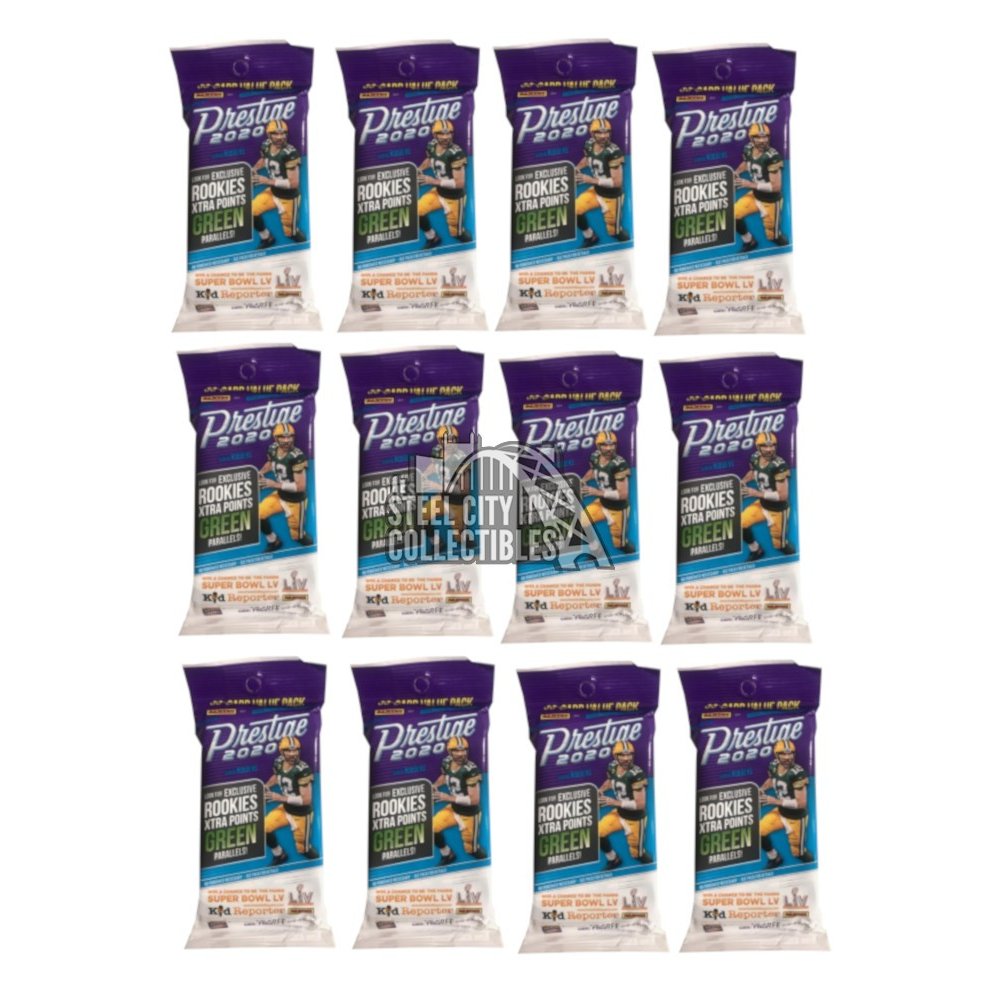 2020 Panini Prestige Football Fat Pack 12 Pack Lot Steel City