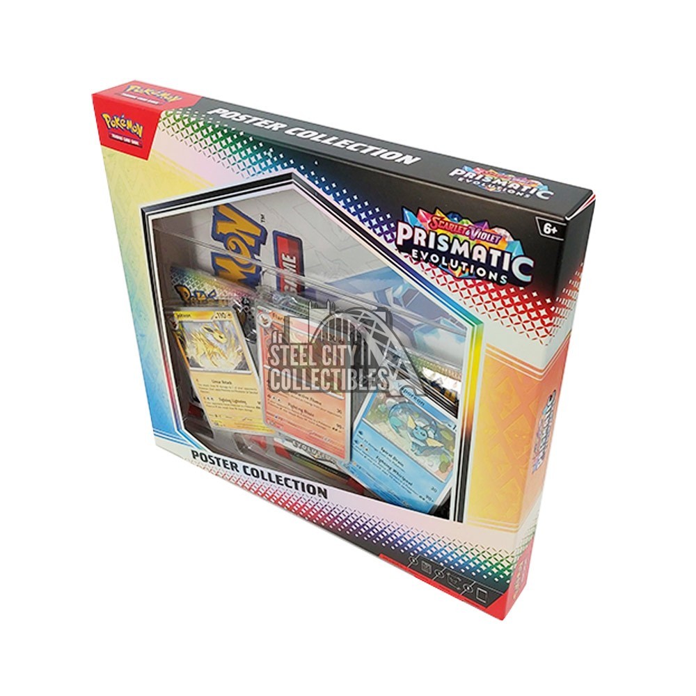 Pokmon TCG SV8.5 Prismatic Evolutions Poster Box - 33 Card Collection, Factory Sealed With Eevee Pokmon TCG SV8.5 Prismatic Evolutions Poster Box - 33 Card Collection, Factory Sealed With Eevee