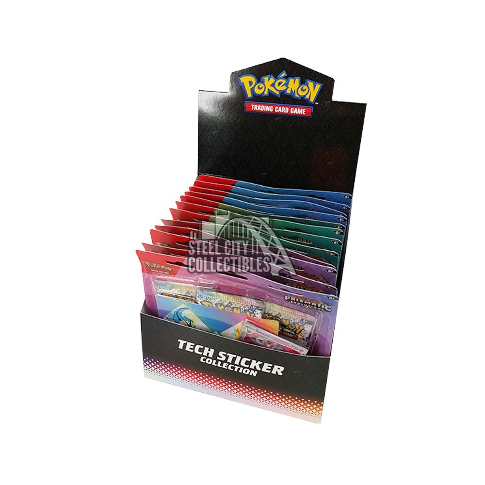 Pokemon Scarlet & Violet Prismatic Evolutions Tech Sticker Collection  12-Blister Case | Steel City Collectibles