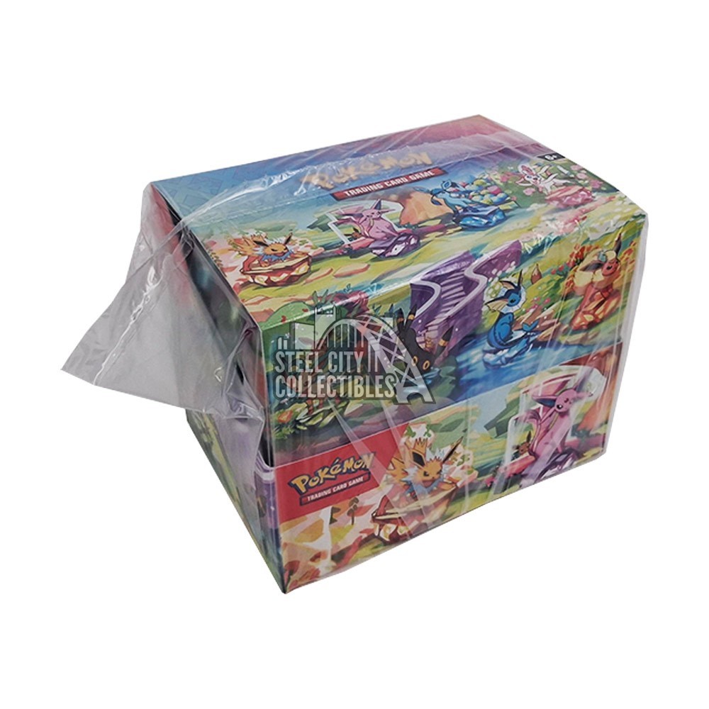 Pokemon Scarlet & Violet Prismatic Evolutions Mini Tin Display