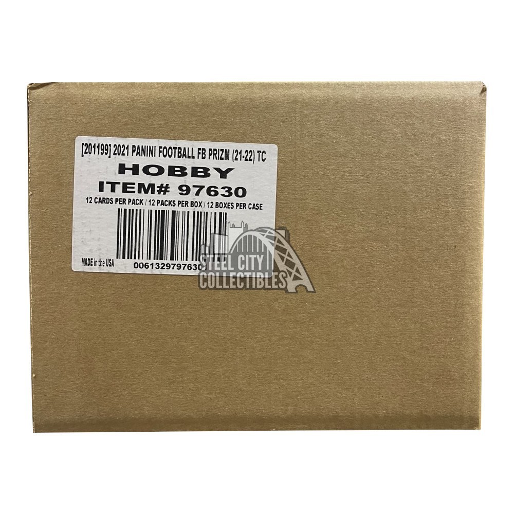 2021 Panini Prizm Football Hobby 12Box Case Steel City Collectibles