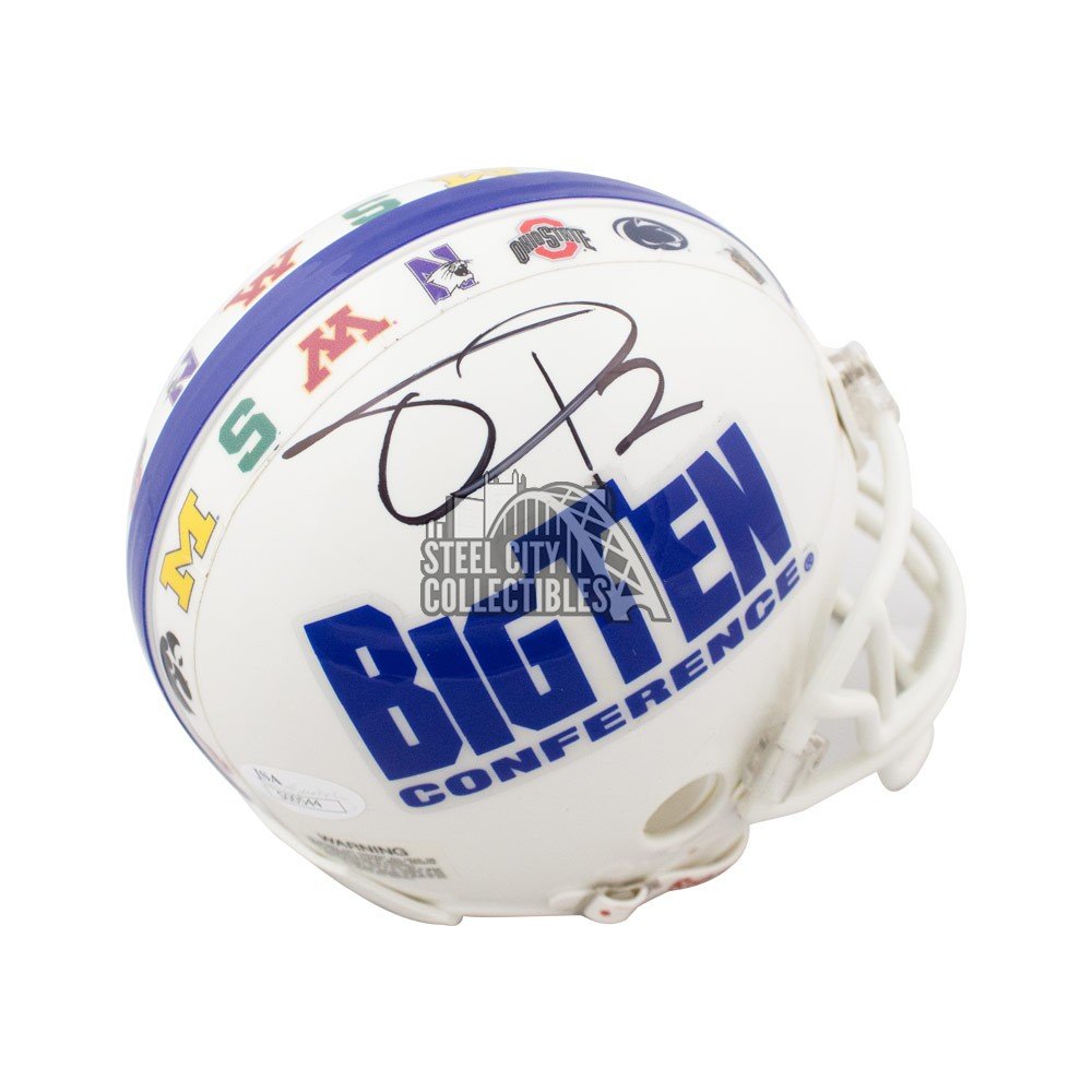 Terrelle Pryor Autographed Big Ten Mini Football Helmet JSA COA