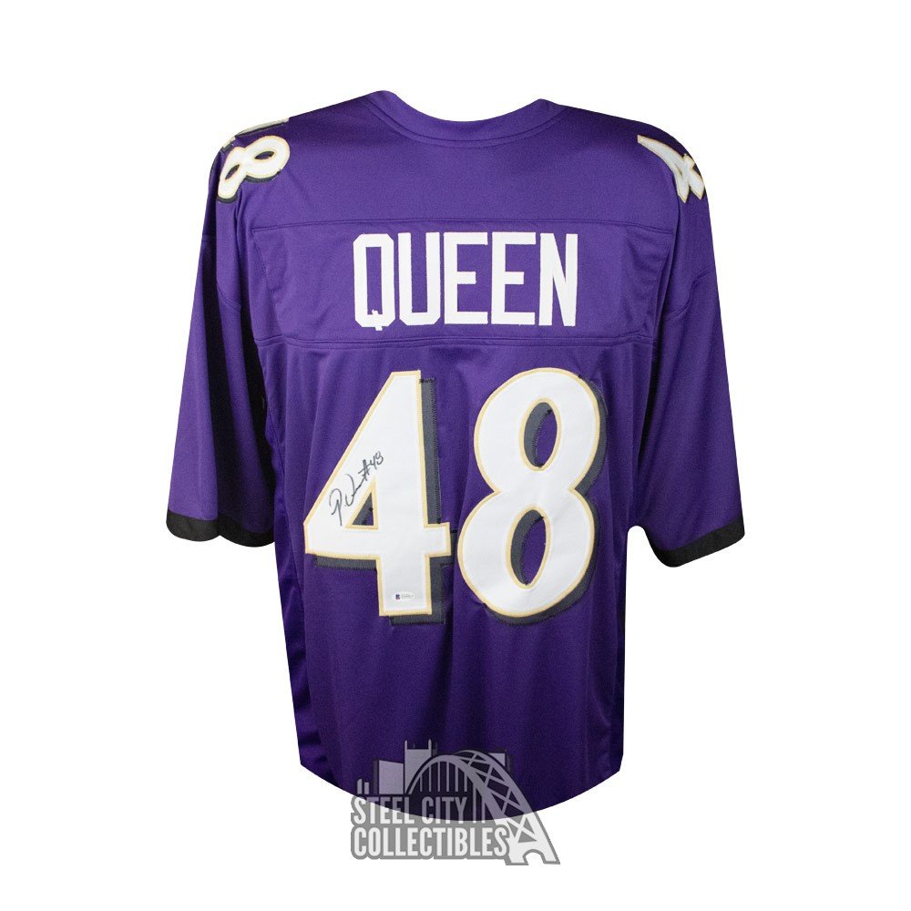 Patrick Queen Autographed Baltimore Ravens Custom Football Jersey Bas Coa Steel City Collectibles