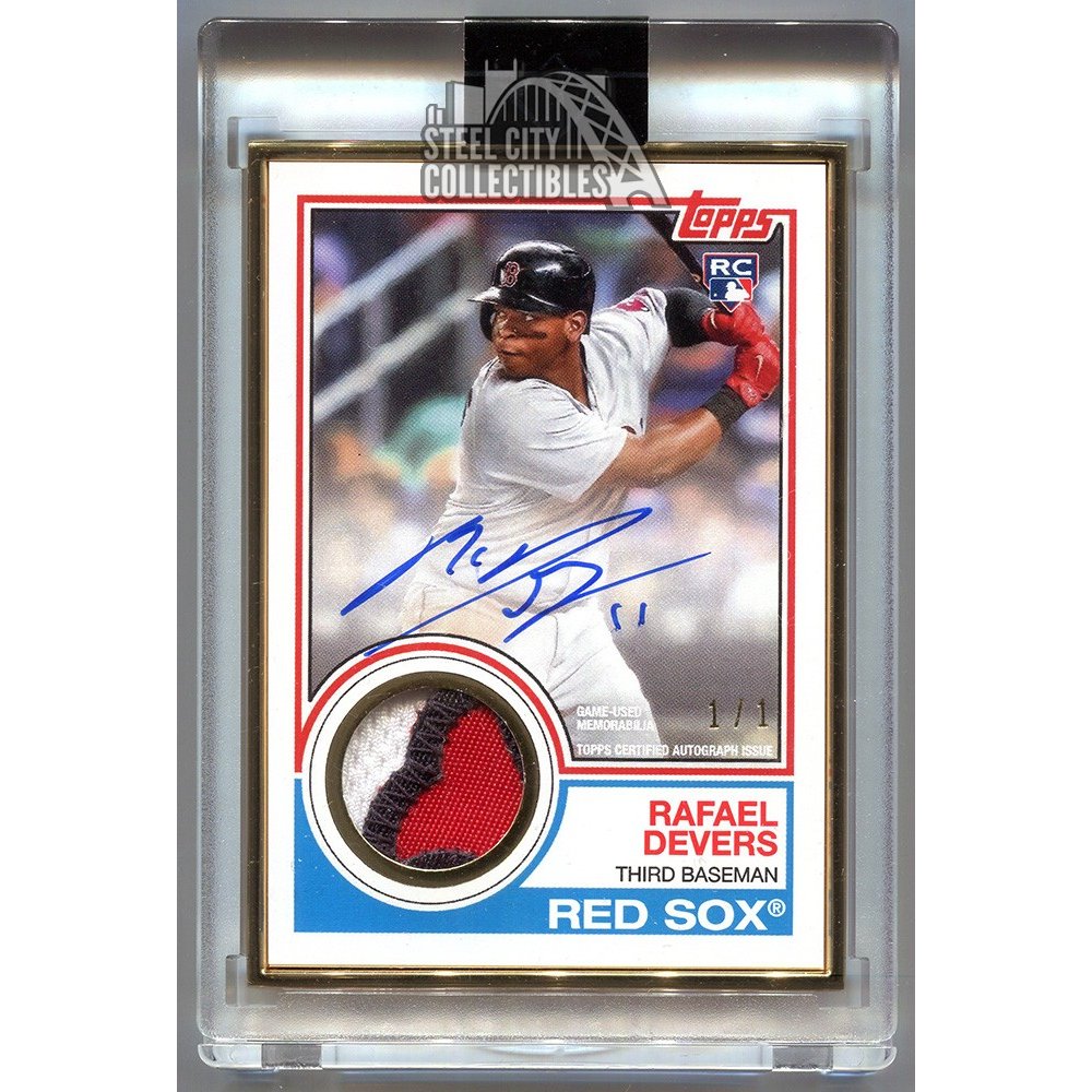 Rafael Devers 2018 Topps Transcendent 1983 Autograph Patch