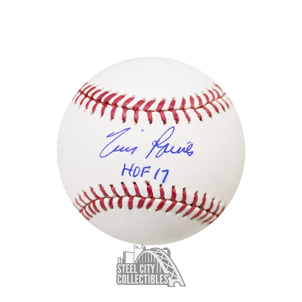Tim Raines HOF 17 Autographed Official MLB Baseball - BAS COA