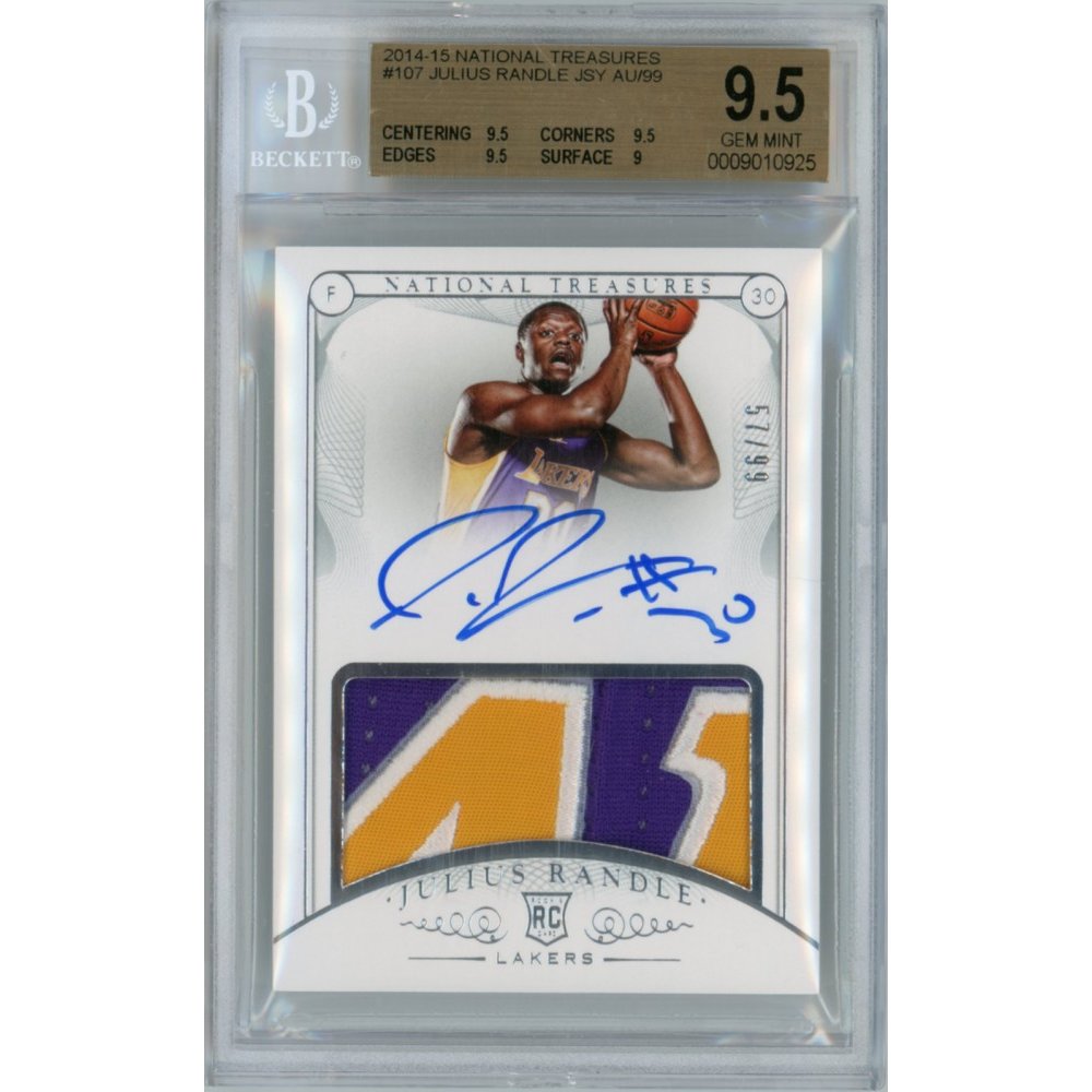 Julius Randle 2014-15 Panini National Treasures RPA Rookie Patch