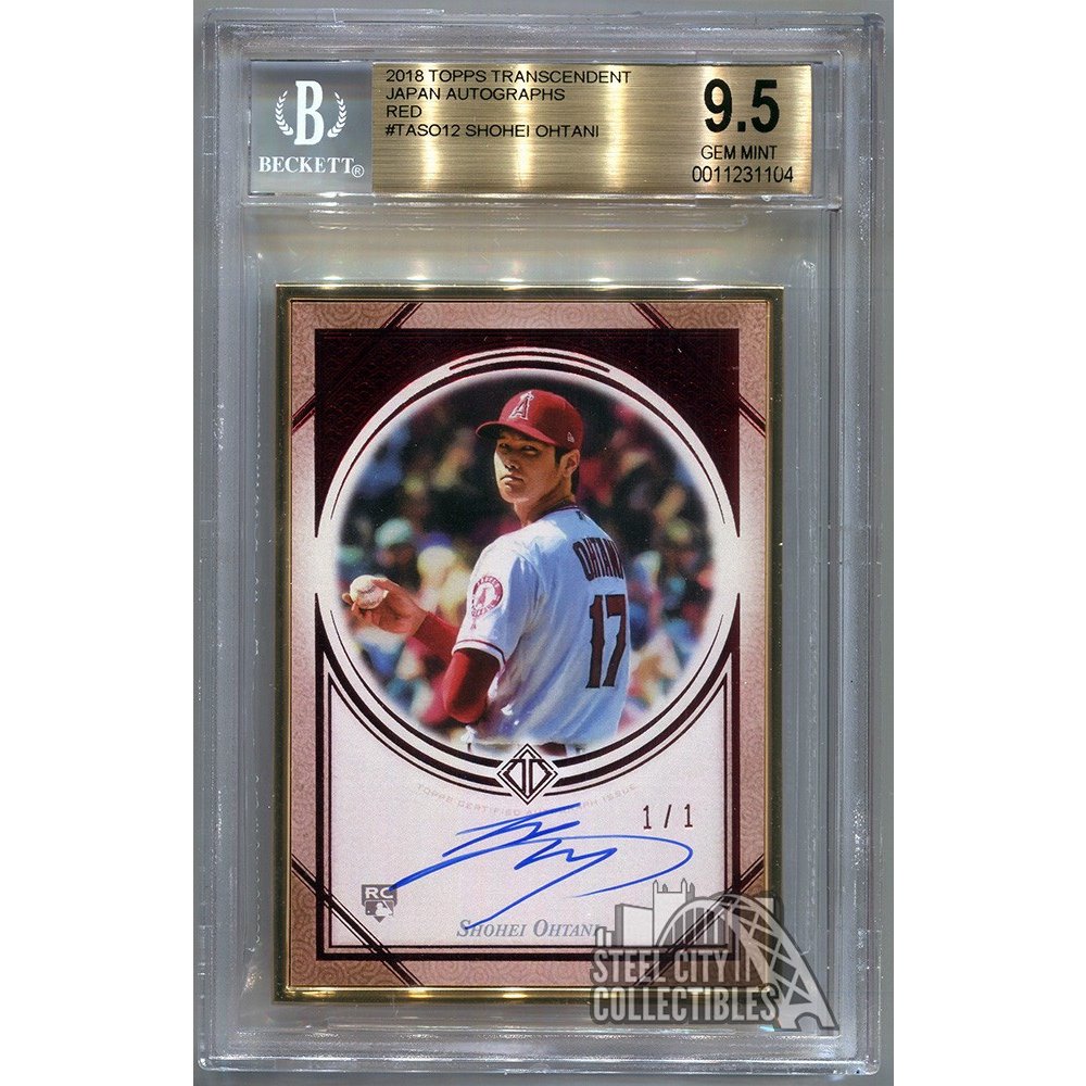Shohei Ohtani 2018 Topps Transcendent Japan Auto Rookie Red 1/1 TA
