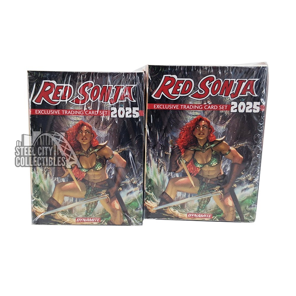 Red Sonja 2025 Collector's Trading Card Set 8-Box Case | Steel