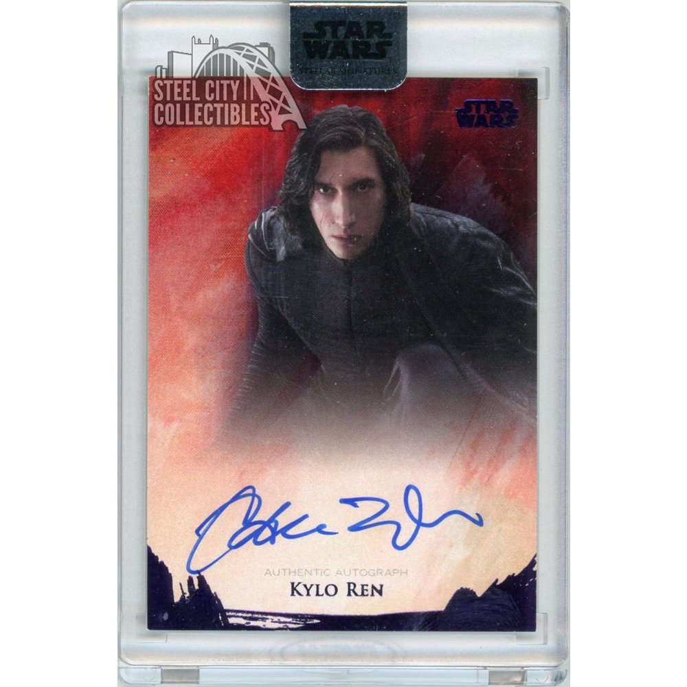 STAR WARS カイロレン　アダムドライバーサイン カード  topps Adam Driver Kylo Ren 2018 Topps Star Wars Stellar Signatures