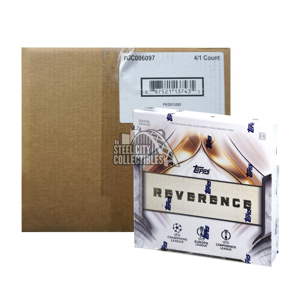 2024-25 Topps Reverence UEFA Club Competitions Soccer Hobby 4-Box