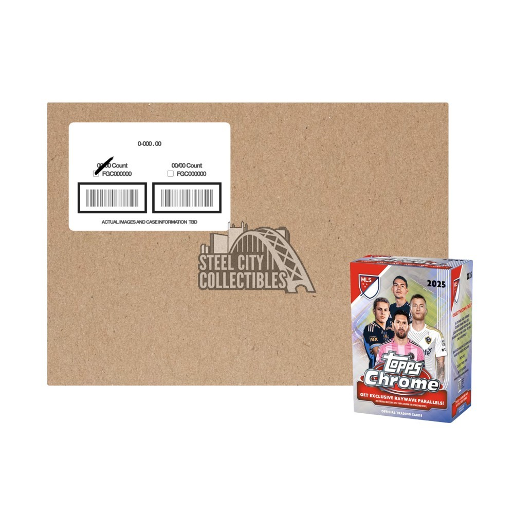 2025 Topps Chrome MLS Soccer Blaster 40-Box Case | Steel City