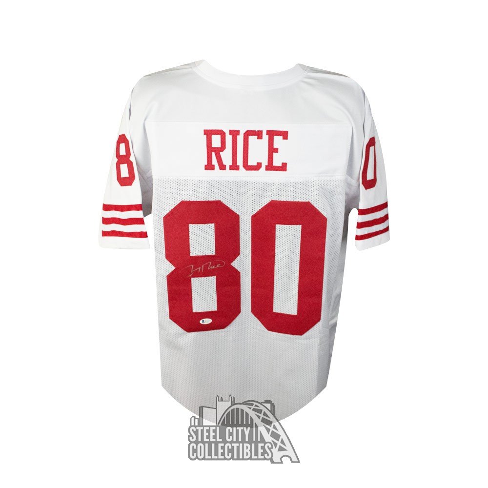 jerry rice white 49ers jersey