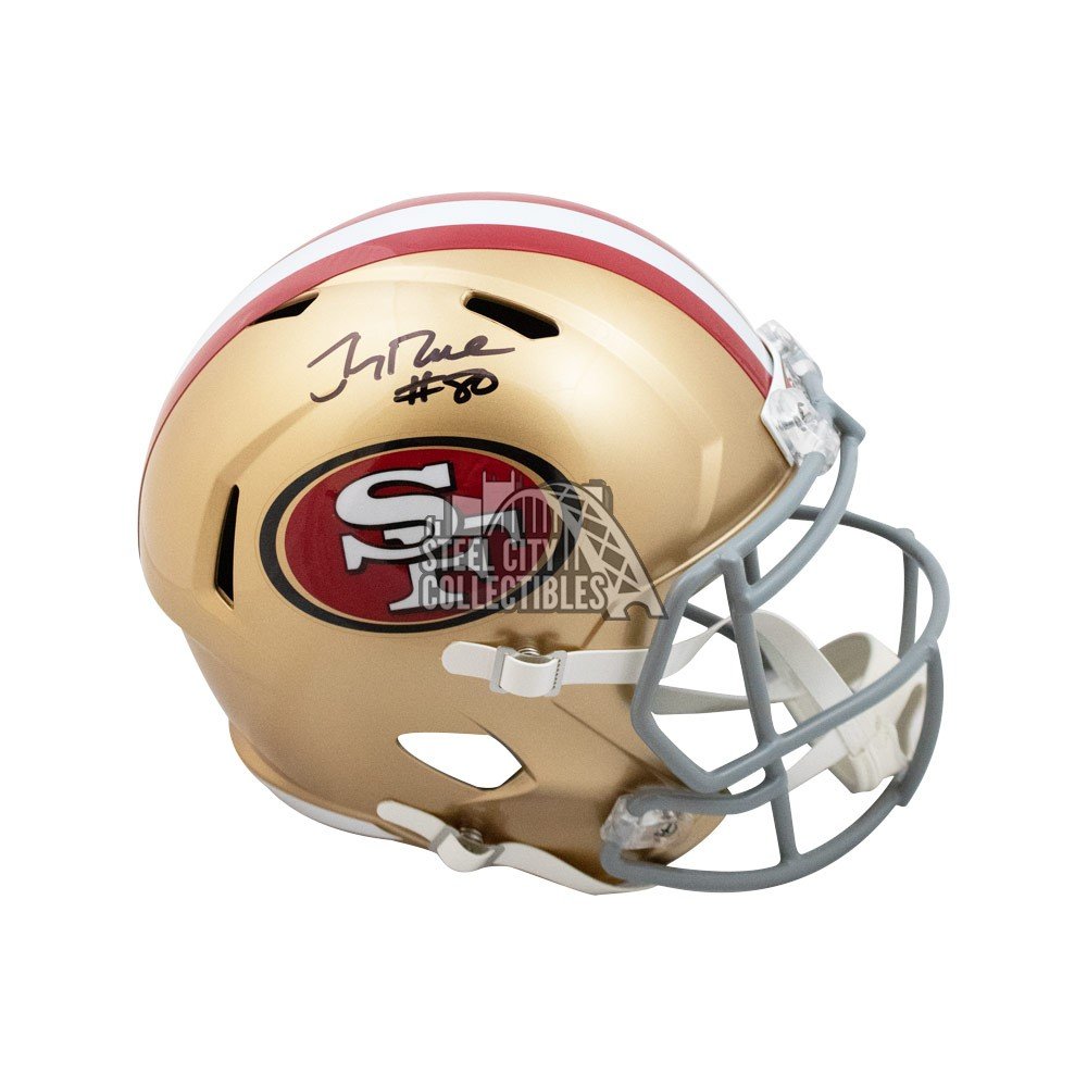 signed jerry rice helmet