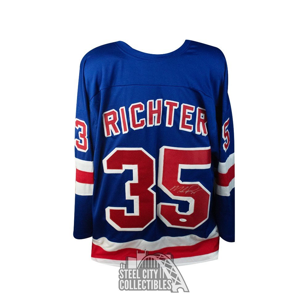 Cheap Custom Blue White-Red Hockey Jersey Free Shipping