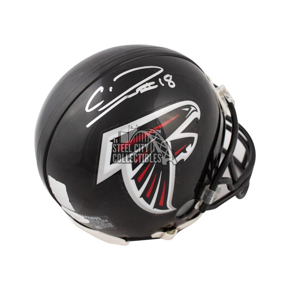 calvin ridley signed helmet