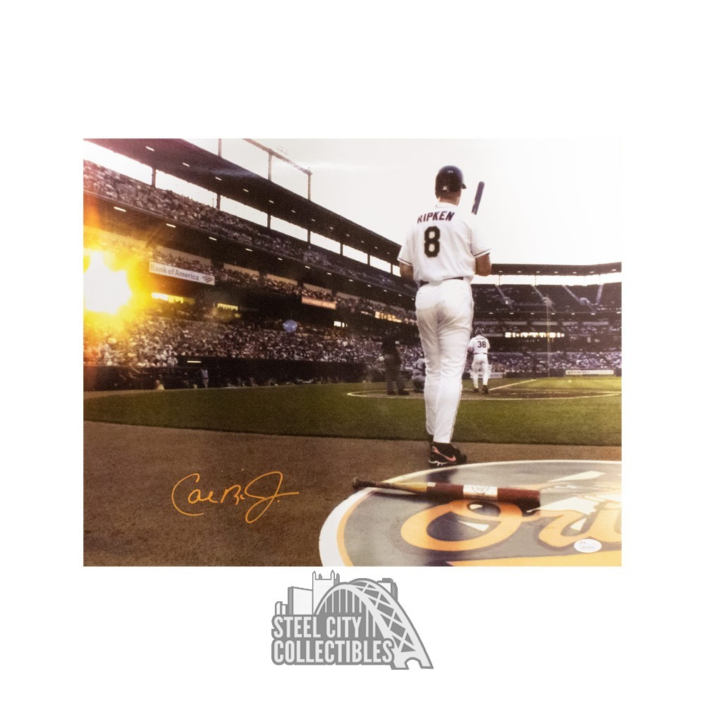Cal Ripken Autographed Cal Ripken Jr Autographed Baltimore Orioles 16x20 Photo - JSA COA ...
