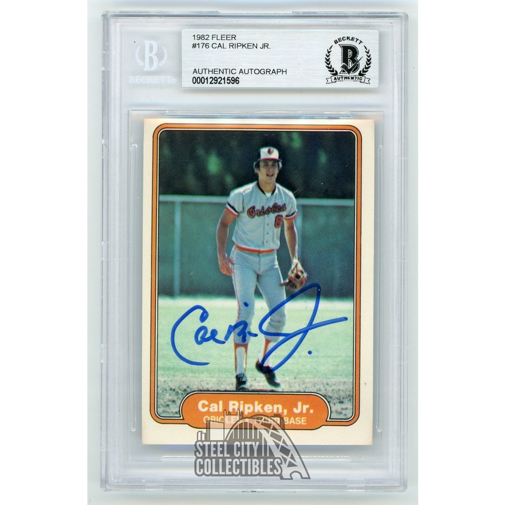 signed cal ripken jersey