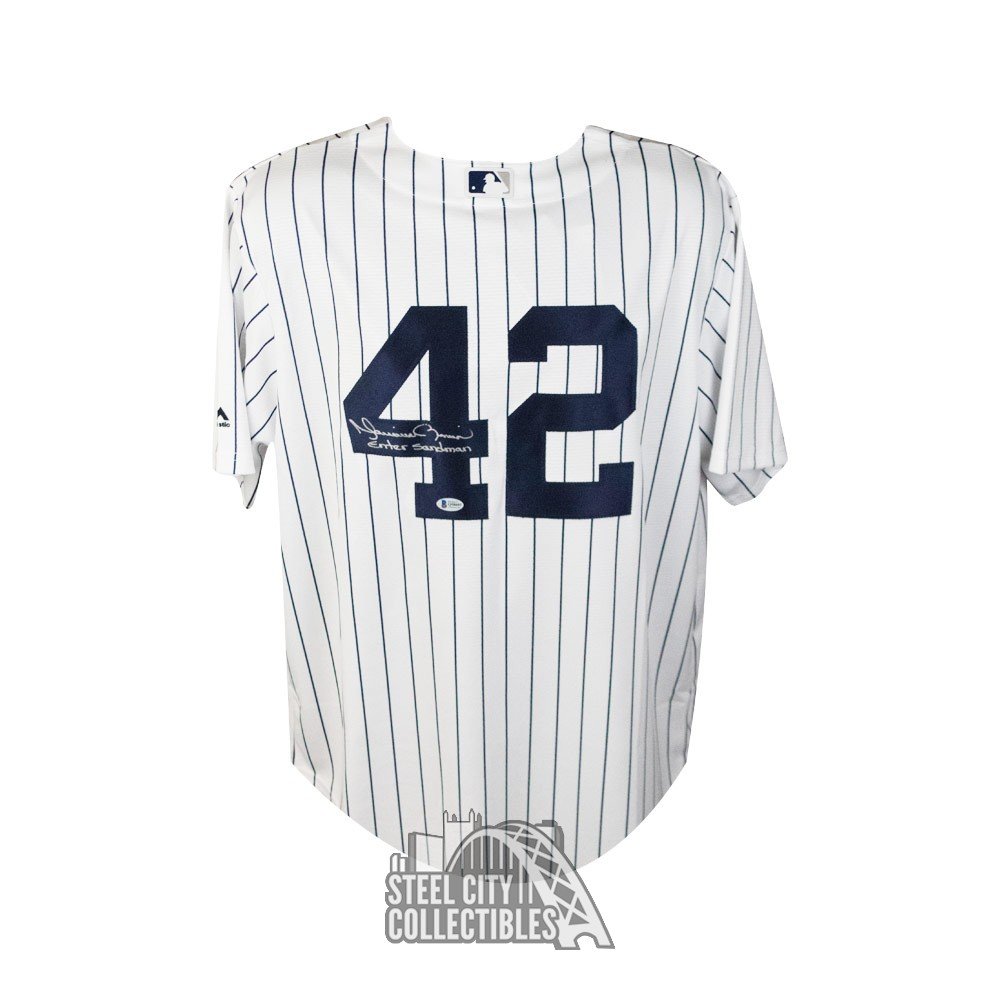 Mariano Rivera Autographed New York Yankees Signed Majestic Baseball Jersey  JSA COA