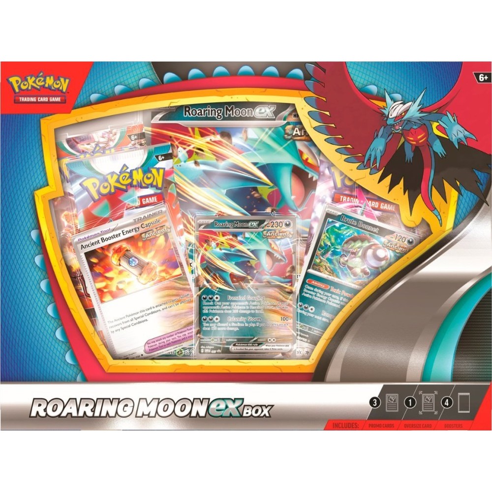 Pokemon Roaring Moon EX & Iron Valiant EX Collection 6-Box