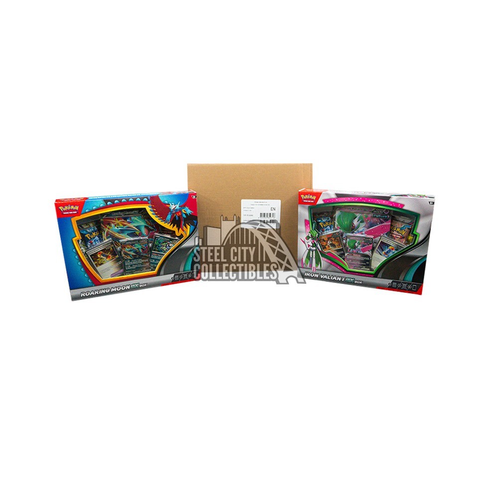 Pokemon Roaring Moon EX & Iron Valiant EX Collection 6-Box