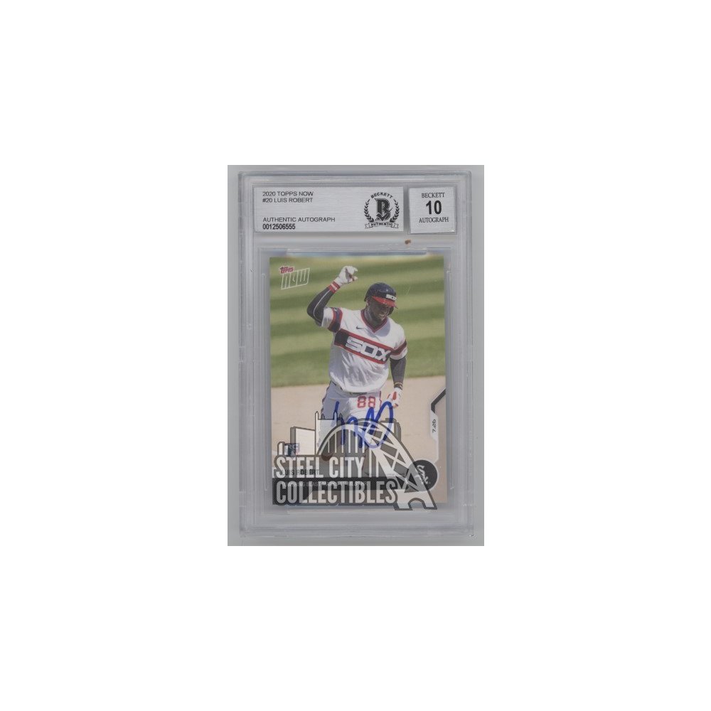 Luis Robert 2020 Topps Now Autographed Rookie Card #20 - BAS 10 | Steel  City Collectibles