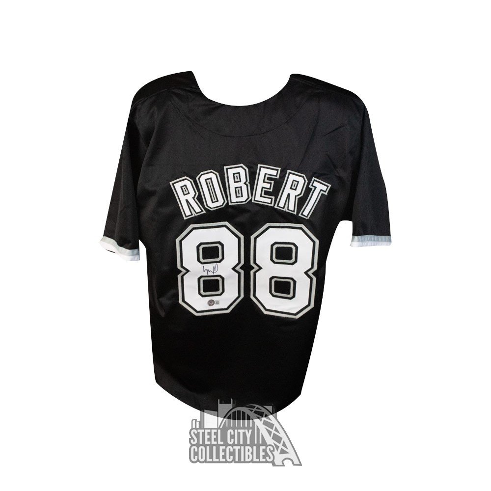 BAS COA Luis Robert Autographed Chicago White Sox Custom Stripes Baseball Jersey 