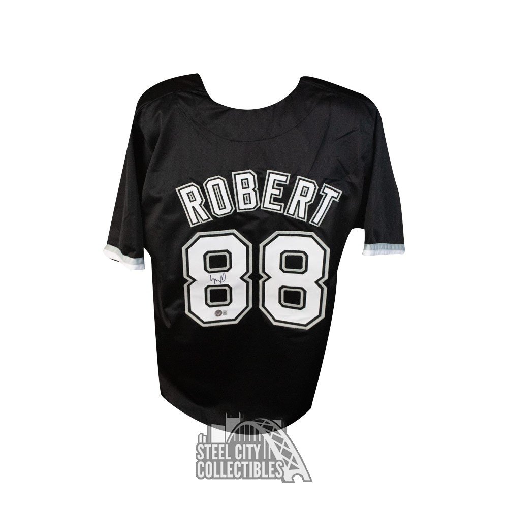 Luis Robert Autographed Chicago Custom Black Baseball Jersey - BAS