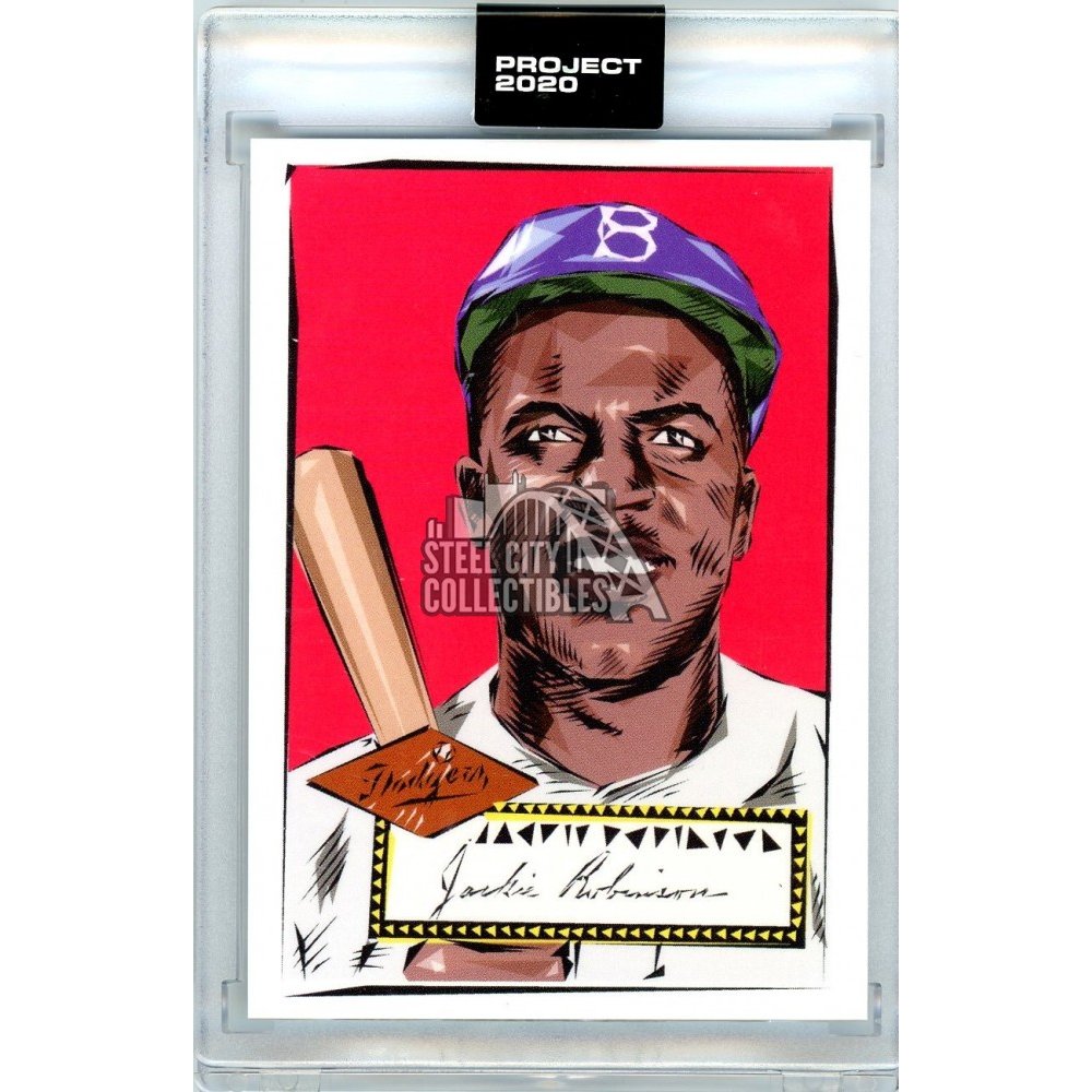 Jackie Robinson Topps Project 2020 #3 1952 Topps by Naturel - w/ original  box