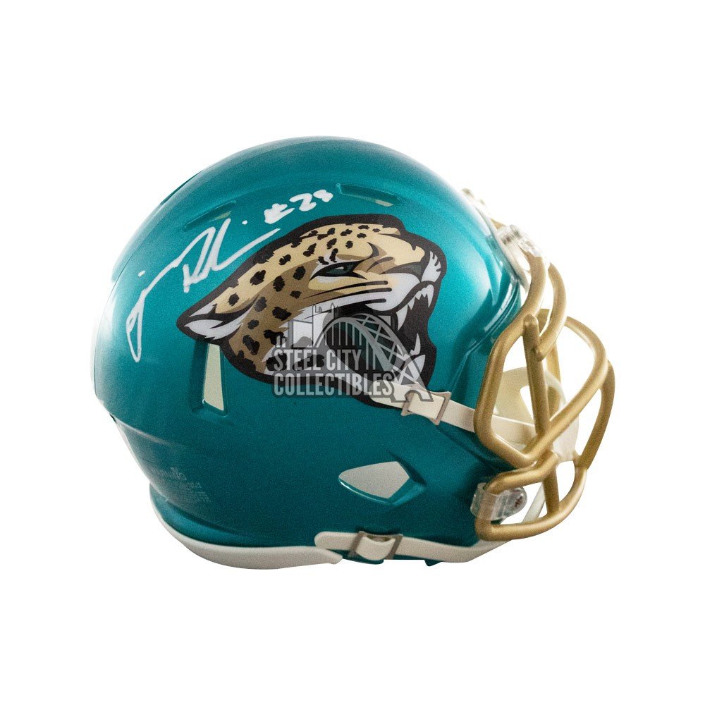James Robinson Autographed Jacksonville Jaguars Flash Mini Football Helmet BAS Steel City