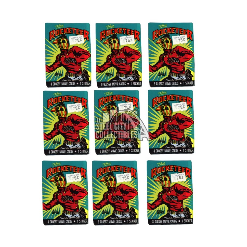 1991 Topps Rocketeer Wax 9-Wax Pack Lot | Steel City Collectibles