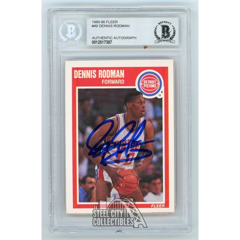 Official Dennis Rodman Detroit Pistons Collectibles, Memorabilia