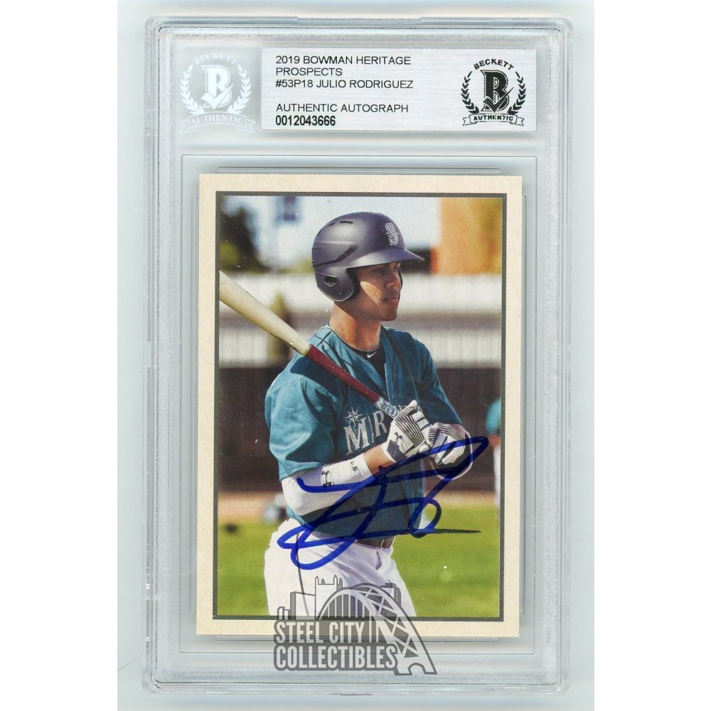 Julio Rodriguez Bowman Chrome PSA 10 GEM MINT Julio Rodriguez 2019