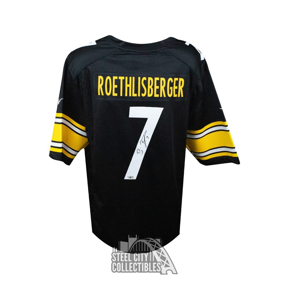 Ben Roethlisberger Pittsburgh Steelers Autographed Pittsburgh Penguins  Black Adidas Authentic Jersey - NHL Auctions Exclusive - NHL Auctions